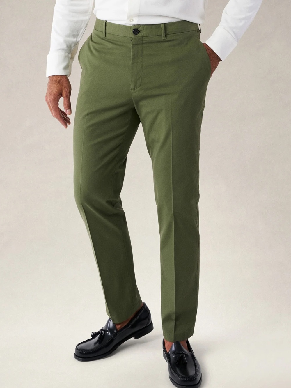 Robert Talbott Douglas Chino Pant Men’s OLIVE SZ 33 Italian Made NEW W TAGS